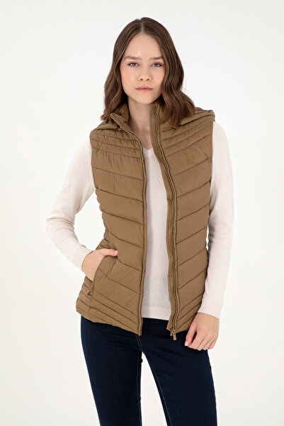 U.S. Polo Assn. Women's Khaki Vest 50289555 -Vr027