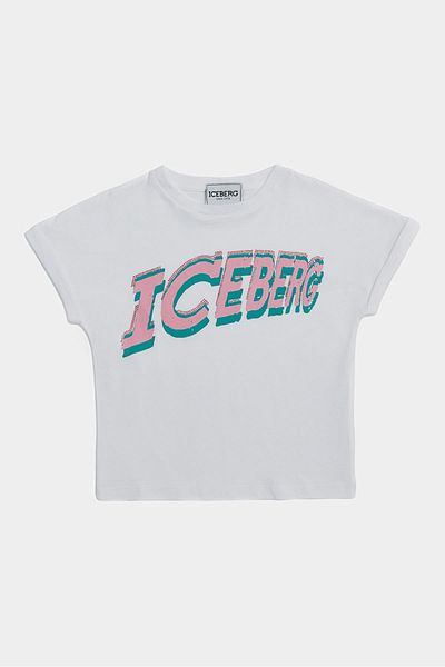 Iceberg Bg Store Γυναικεία Παιδική Λευκή Μπλούζα 23ssıts3151