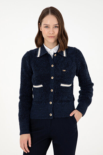 U.S. Polo Assn. Kadın Lacivert Triko Hırka 50293099-VR033