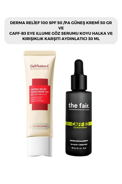 the fair. Cell Fusion C Derma Relief 50 Gr Sun Cream - 100 Spf 50/Pa Brightening Eye Contour Series