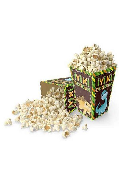 Parti Dükkanım Dinosaur Corn Box 8 Pieces