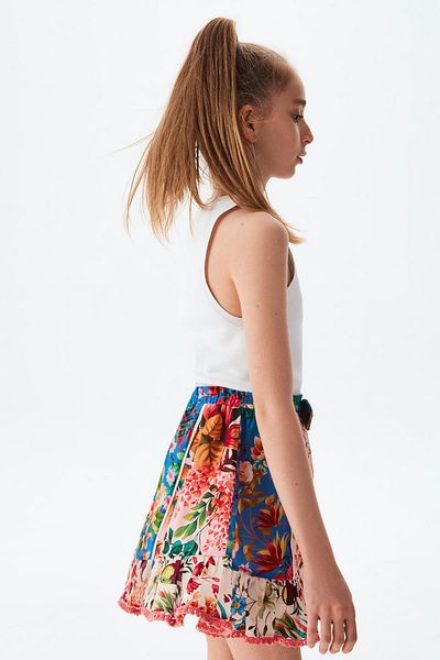 SWATSKY Bg Store Gemusterter Rock für Mädchen 23ss2sw6322