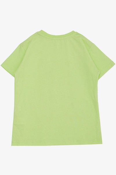 Breeze Tricou pentru baieti cu imprimeu din dinozaur, 5-10 ani, verde fistic