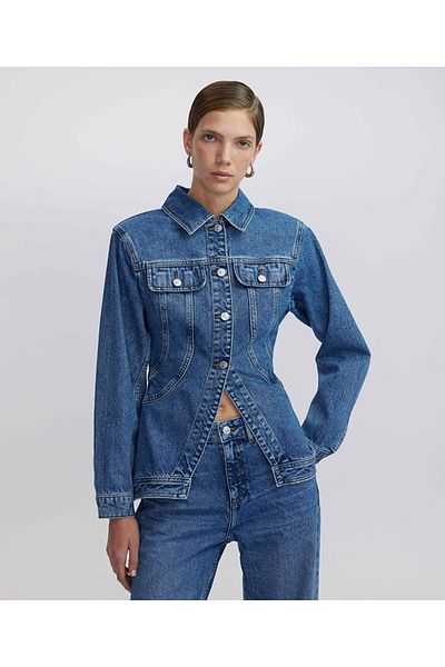 İpekyol Denim Peplum Jacket