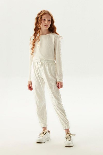 FRACOMINA Pantaloni albi pentru fete Bg Store 23fw0fm0683