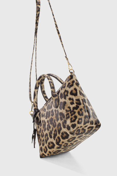 Housebags Leopard Pattern Retro Vintage Water Resistant Niche Design Crossbody Bag 265