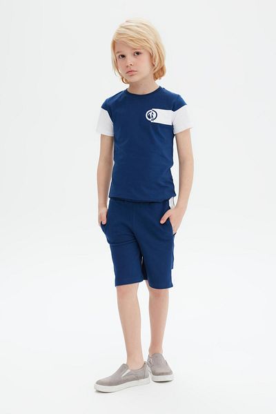 Bikkembergs Bg Store Boy's Blue Shorts 23ss0bk1471
