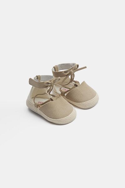 GB Baby Bg Store Baby Girl Beige Booties 23Ss2Bg2072