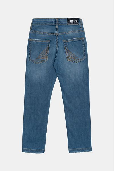 Iceberg Magazin Bg Pantaloni albastri pentru baieti 23ssıpt3103