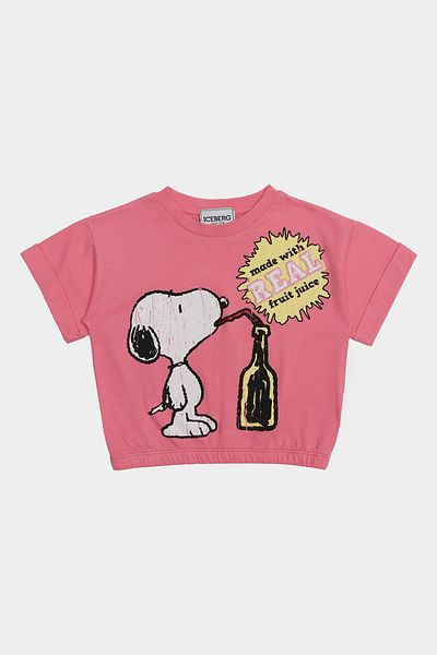 Iceberg Tricou roz pentru fete Bg Store 23ssıts3159