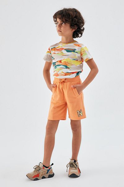 Nebbati Bg Store Orange Shorts für Jungen 23pssnb3108
