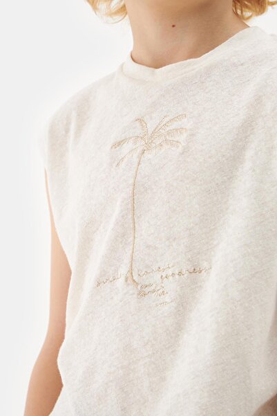 Nebbati Bg Store Boy Ecru Tshirt 23ss2nb3546