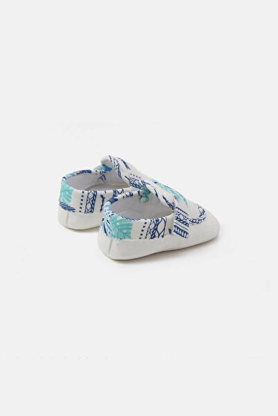 GB Baby Bg Store Baby Boy Patterned Booties 23ss0bg1014