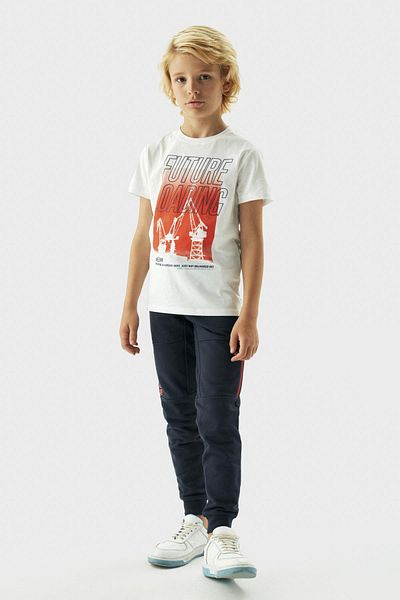 Bikkembergs Bg Store Boy's White T-shirt 23fw0bk1909