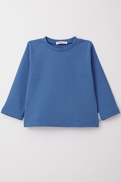 Breeze Erkek Çocuk Uzun Kollu Tişört Basic 1-4 Yaş, Mavi