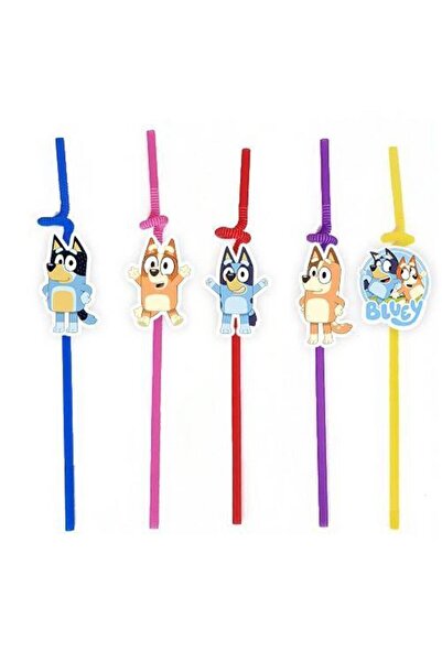 Parti Dükkanım Bluey Artistik Pipet 10 Adet