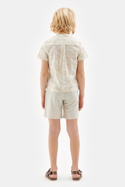 Nebbati Bg Store Erkek Çocuk Desenli Gömlek 23ss2nb3613