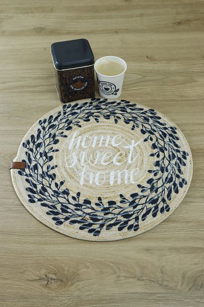 Jutien 32 cm Model Printed Jute Plate - American Service: 102