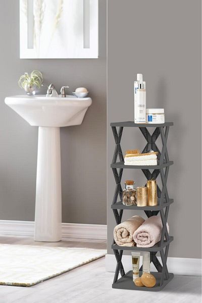 Trend Maison Οργάνωση ραφιών πολλαπλών χρήσεων 5 επιπέδων μπάνιου κουζίνας