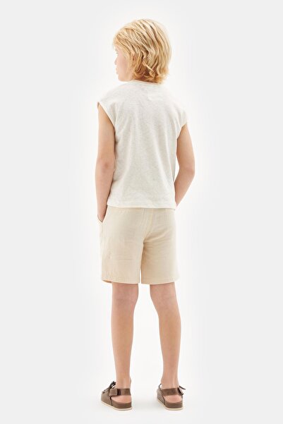 Nebbati Bg Store Boy Ecru Tshirt 23ss2nb3546