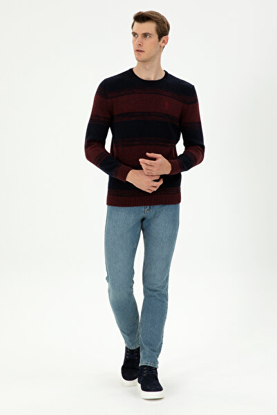 U.S. Polo Assn. Чоловічий бордовий светр 50293115-VR014