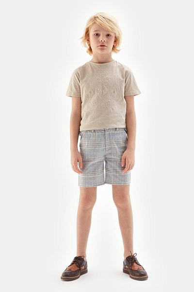 Nebbati Bg Store αγορίστικο καρό σορτς 23ss0nb3121