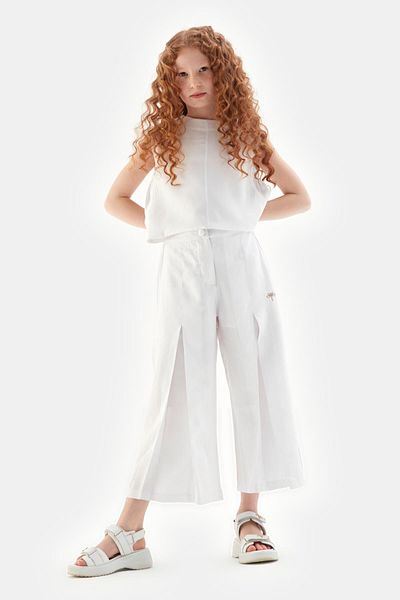 Tyess بي جي ستور بلوزة بيضاء للبنات 23ss0tj4608