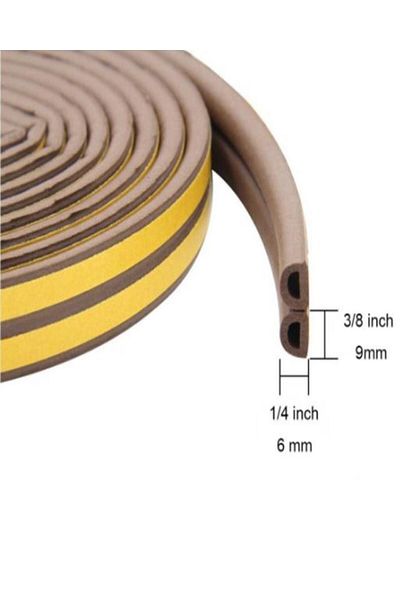 optana Pimapen Wick Adhesive Tape - Wind and Cold Blocking Door Window Tape, Insulation Isolation Undecorated