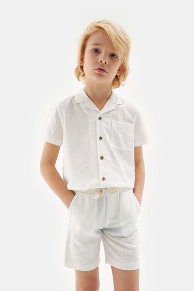 Nebbati Bg Store Weiße Shorts für Jungen 23ss2nb3141
