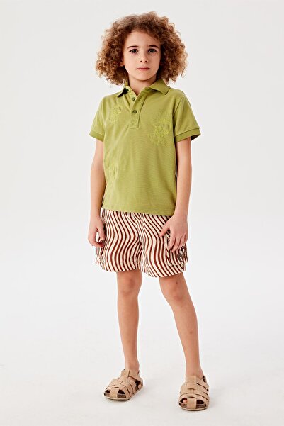 Beverly Hills Polo Club BG Store Erkek Çocuk Haki T-Shirt