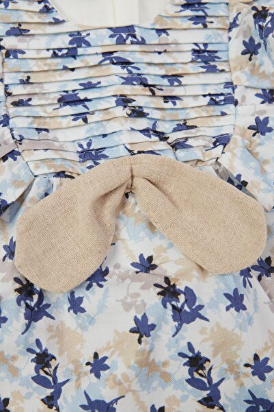 Layette Bg Store Kız Bebek Desenli Elbise 23ss0lt7901
