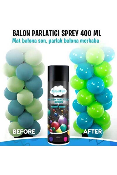Parti Dükkanım Balon Parlatıcı Sprey 400 Ml (A kalite)