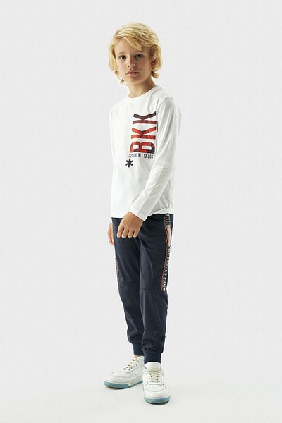 Bikkembergs Bg Store Boy's White T-shirt 23fw0bk1921