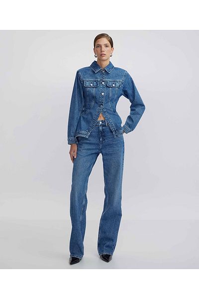 İpekyol Denim Peplum Jacket