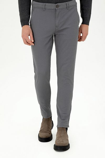 U.S. Polo Assn. Men's Gray Canvas Pants 50297578 -Vr024