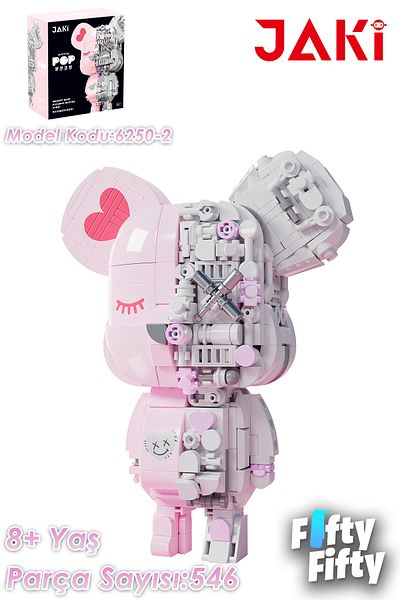 Vagonlife Jaki Maker Pop Magnet Bear -Jk6250-2(546 Pieces) Toy Building Set