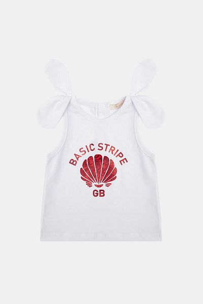 GB Baby Bg Store Baby Girl White Undershirt 23Ss1Bg2543