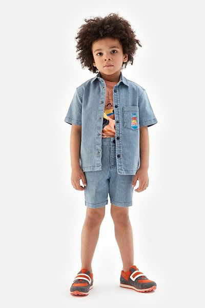 Nebbati Bg Store Boy Pantaloni scurți în dungi 23ss0nb3127