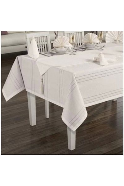 NİVEMESHOME Nivemeshome Ecru 160*220 Colber Tablecloth