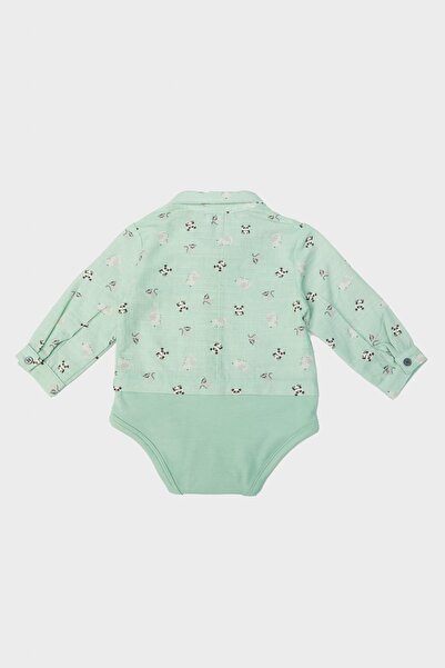 Layette Bg Store Erkek Bebek Desenli Gömlek 23fw0lt8602