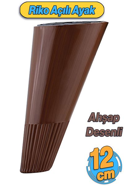 Badem10 Unghiular conic 12 cm Model din lemn Mobilier pentru picioare Suport de bază Picior pentru canapea Sub canapea Puf