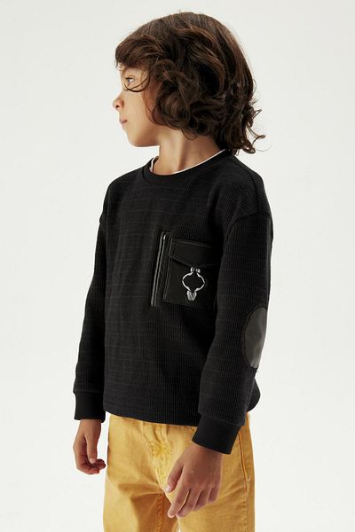 Nebbati Bg Store Senffarbene Hose für Jungen 23fw1nb3243