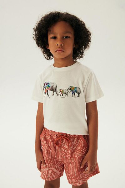 Nebbati Bg Store Boys' Patterned Swim Shorts