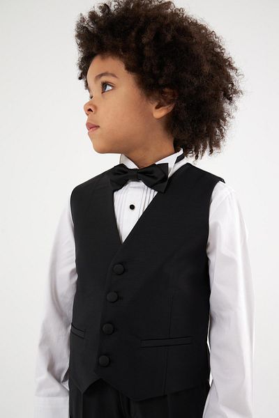 Nebbati Bg Store Boy's Black Vest Ns23Ssn3711