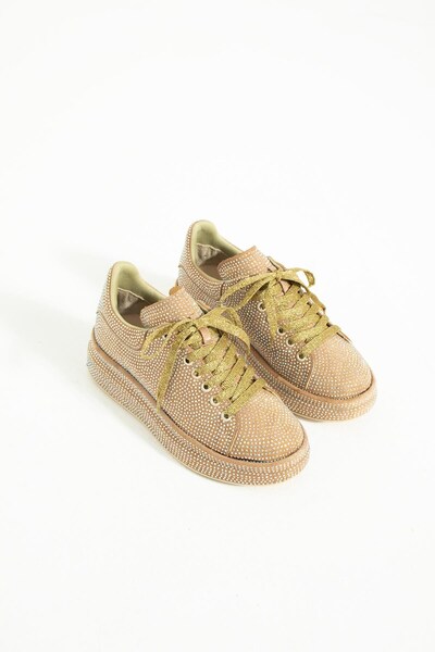 Seniorah Endre Beige Suede Women's Sneakers