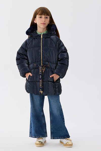 Tyess Bg Store Girl's Navy Blue Coat