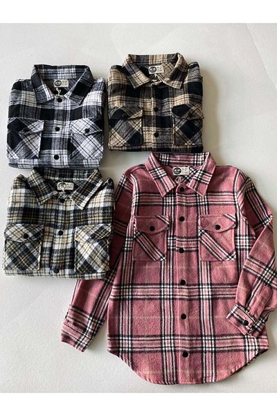 rg kidsstore Unisex Νεανικό χειμερινό πουκάμισο ξυλοκόπο - Καρό σχέδιο