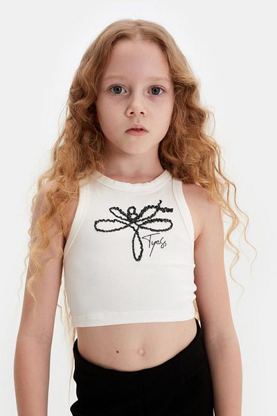 Tyess Bg Store قميص داخلي إكرو للفتيات 23ss0tj4518