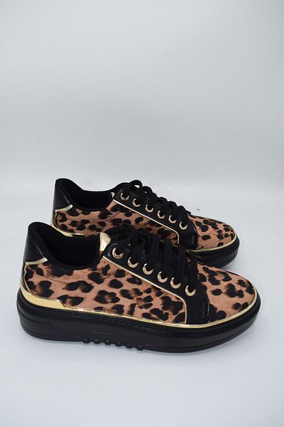 Ayakkabıda Tek Pantofi sport pentru damă Mou Leopard - negru