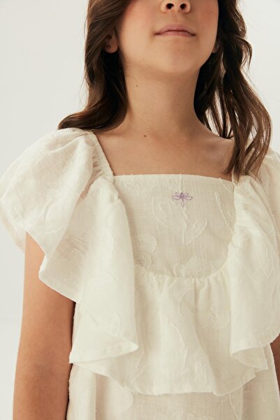 Tyess Bg Store Girls White Dress